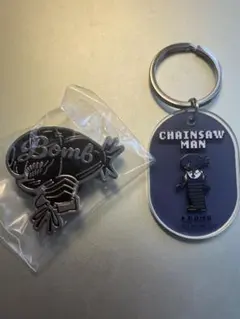 映画　チェンソーマン　レゼ編　モチーフデザインピンズ　レゼ　レトロキーホルダー