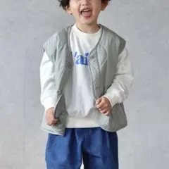 チャオパニックティピー トレーナー キルティングベスト