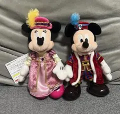 ミラコスタホテル宿泊者限定グッズ ミッキー・ミニーぬいぐるみバッジセット