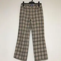 【美品】Burberry Bluelabelチェックフレアパンツ