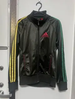 80s adidas アディダス トラックジャケット レゲエ ラスタカラー