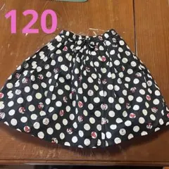 水玉模様スカート 120cm ディズニー　ミニー