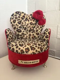 サンリオ　キティちゃん　ヒョウ柄　ソファー型ジュエリーボックス　小物入れ　非売品