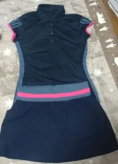 お値下げ　adidas テニスウェア上下セット ネイビー/ピンク