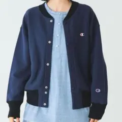 Champion BEAMS BOY リバースウィーブ スナップカーディガン