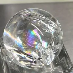 TZ488-10 アイリスクリアクォーツ虹入り水晶ミニスフィア 天然石
