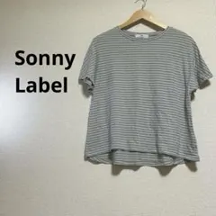 SONNY LABEL　サニーレーベル　ボーダー　グレー　白　半袖　体型隠しのサムネイル