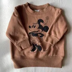 ミニー　トレーナー　茶色　60 70