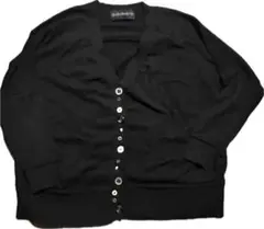 Kohakブラック Vネック カーディガン