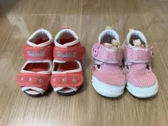 Double B／HOT BISCUITSベビーシューズ（メッシュ素材）