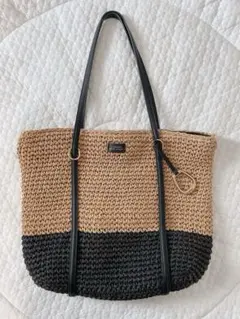 【限定お値下げ】Ralph Lauren ラルフローレン　トート　かごバッグ 黒