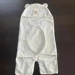 【美品】赤ちゃん本舗 クマさんおくるみ タオル地 50-70cm