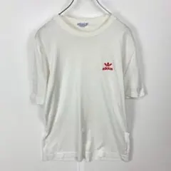 adidas デサント製 80s Tシャツ トレフォイルロゴ 半袖Tシャツ - メルカリ