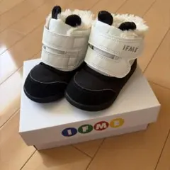IFME ファー付きブーツ　パンダ　14.5cm