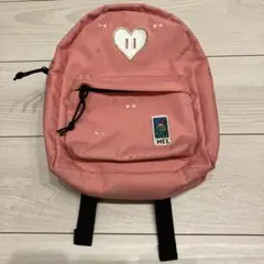 ピンク ハート刺繍 リュック　MEI