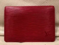 Louis Vuitton エピ カードケース レッド