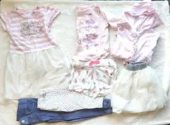 女の子まとめ売り7点　春夏　100　べべ　GAP メゾピアノ　ワンピース