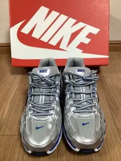新品未使用　NIKE P-6000 シルバー×ブルー　26.5cm