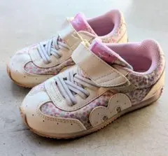 17センチ　mikihouse×MIZUNO　スニーカー　むらさき　中敷きなし