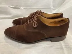 ブラウン スエード ストレートチップ　クラークス　英国製