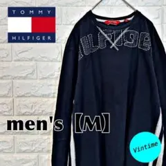 V915【TOMMY HILFIGER】刺繍ロゴロングスリーブ【メンズM】