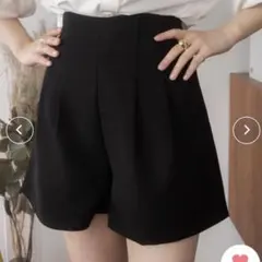 ZOZO Ada. ハイウエスト ショートパンツ 韓国 ブラック 低身長