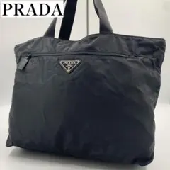 【✨美品✨】プラダ トートバッグ 三角ロゴ ナイロン ブラック