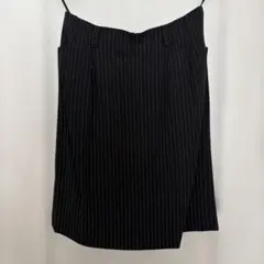 COMME CA DU MODE ピンストライプ タイトスカート ブラックのサムネイル