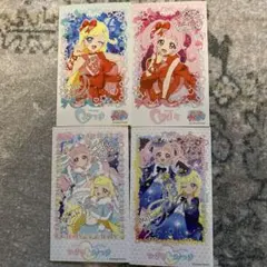 ひみつのアイプリ　ブロマイド風ステッカー 4枚セット ひまり　みつき