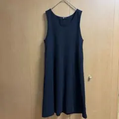 UNIQLO ユニクロ　 ブラッシュドジャージージャンパースカート L