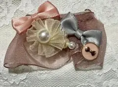 ペット用リボンアクセサリー　バレッタ【4cm】