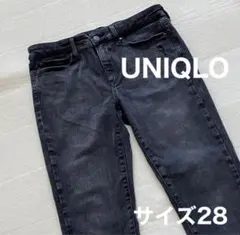 UNIQLO　ウルトラストレッチジーンズ　スキニー　サイズ28　ダメージ　デニム