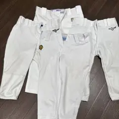 ZETTとMizunoのホワイトユニフォームパンツセット