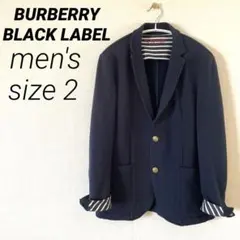 【BURBERRY BLACK LABEL】テーラードジャケット　ネイビー