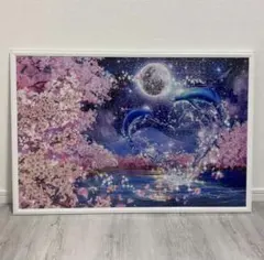 サクラエタニティ （ラッセン）　1000ピース　ジグソーパズル　完成品 額縁付きのサムネイル