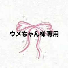 ウメちゃん様 専用 ページ