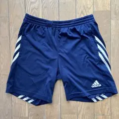 adidas ネイビー 半ズボン 3本ライン150サイズ