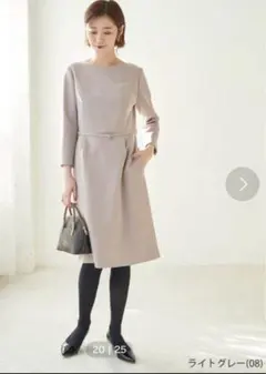 ロペピクニック　360°ウルトラストレッチ　9部袖ワンピース