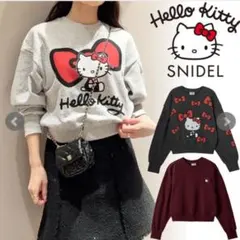 新品未使用 SNIDEL HELLO KITTY バリエプルオーバー ブラック