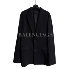 BALENCIAGA オーバーサイズ テーラードジャケット ブラック サイズLのサムネイル