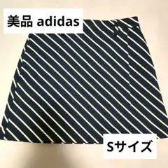 adidas ゴルフスカート ネイビーストライプ S アディダスのサムネイル
