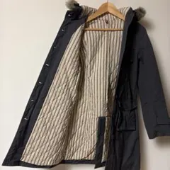 ファー付き コート アウター 中綿 コットン レディース