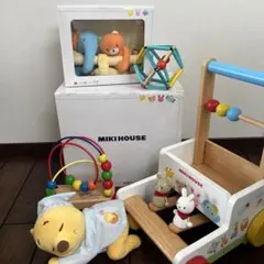 MIKI HOUSE 木製手押し車 知育玩具セットのサムネイル