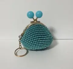 ビーズがま口　小銭入れ　No.26