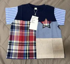 【新品】アプレレクール パッチワークスターTシャツ