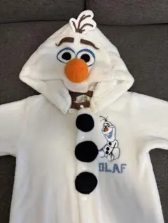 オラフ フリースロンパース 80