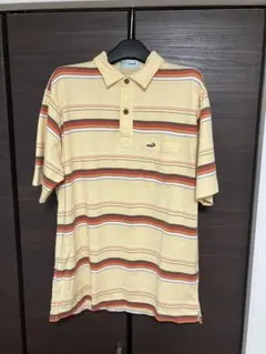 クロコダイル　半袖ボーダーポロシャツ