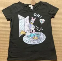 Disney ドナルド デイジー Tシャツ 半袖 深緑　Lサイズ　新品未使用