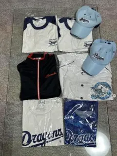 ドラゴンズグッズ　キャップ　ユニフォーム　インナー　tシャツ　7点セット　限定品