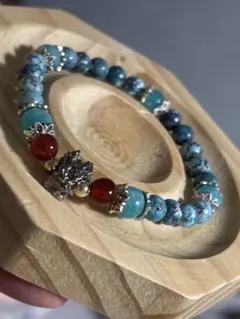 B622・龍 デザインブレスレット size15.5